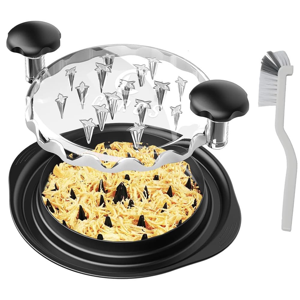 Multi-functional Chicken Breast Strand Separator Meat Shredding Separator Mincer Baby Food Tool Transparent Lid Chicken Shredder