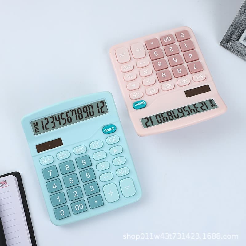 Office Goddess-Style Cute Student Solar-Powered Internet-Famous Mini High-Aesthetic Calculator with Custom Logo KK-837C