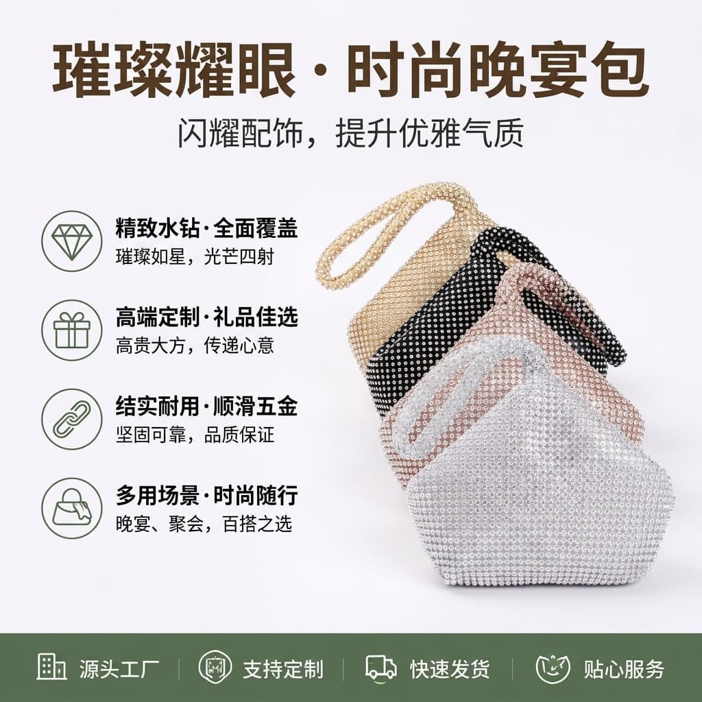 Elegant Evening Bag Handmade Embroidery Floral Pattern Leather Clutch Bag Women's Wedding Purse Fashionable Party Accessory