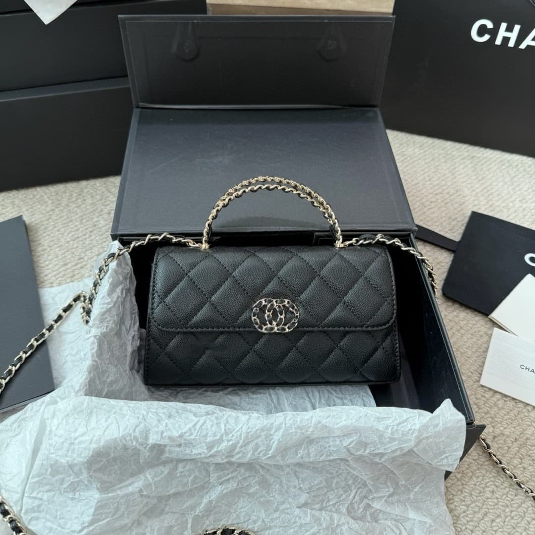 Xiangjia 25 New Model Kelly Bag 23K Handle Bag Quilted Chain Shoulder Crossbody Women's Bag Cross-Border Physical Wholesale