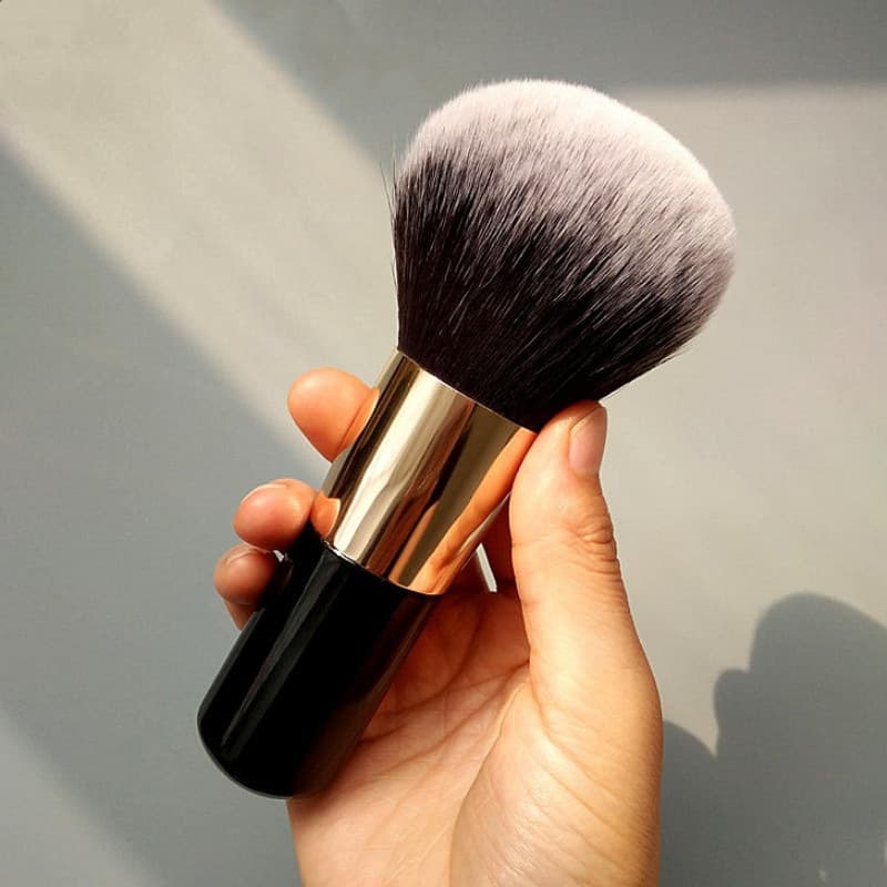 Cross-Border Popular Single Large Chubby Powder Brush, Black Multi-Functional Powder Brush, Blush Brush, Beauty Tool, Makeup Brush