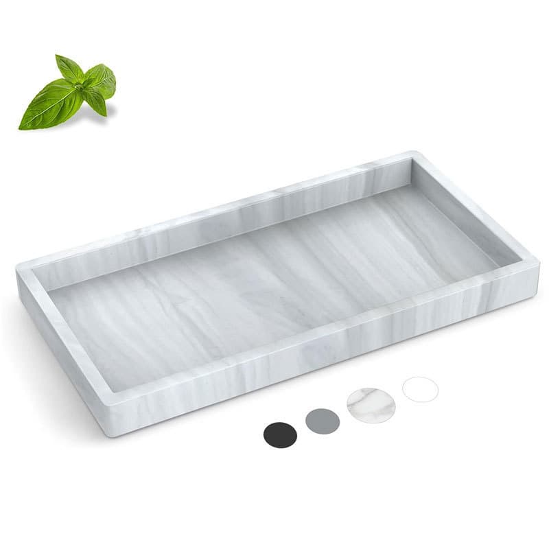 Silicone Aroma Tray Cross-border Bathroom Vanity Organizer Marble Silicone Decoration Bathroom Home