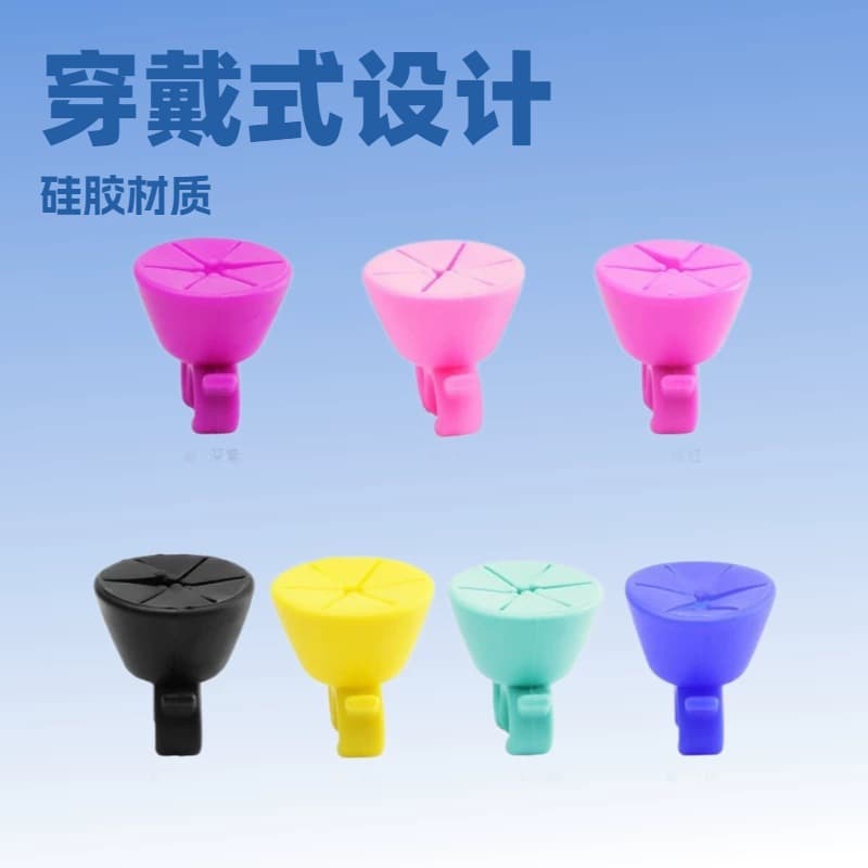 Silicone Round Nail Polish Bottle Cover Wearable Nail Polish Stand Multi-color Cap Beauty Skin Care/Makeup/Nail Art Tool Set