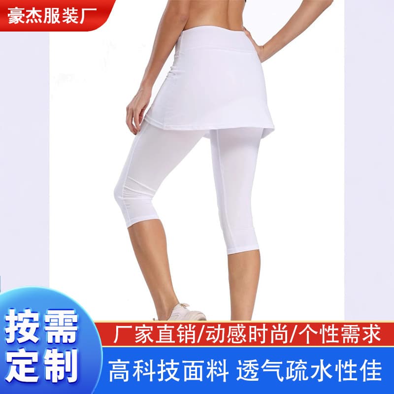 Cross-border fashion yoga skirt, capri pants, leggings, golf tennis shorts with a skirt, suitable for...