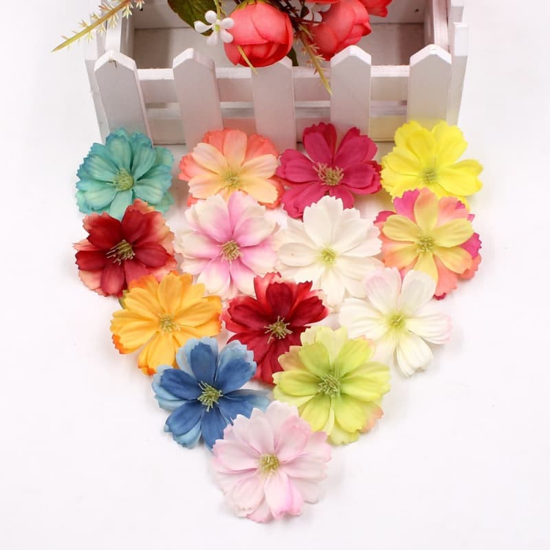 Artificial Plum Blossom Fake Flower Decorations for DIY Crafts Wedding Scene Setup