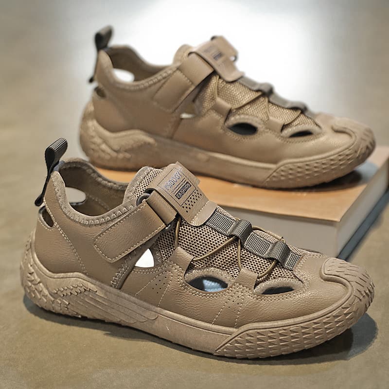 Men's Summer New Breathable Outdoor Beach Croc Shoes Trendy Versatile Sandals Lightweight Sports Shoes Casual Slippers