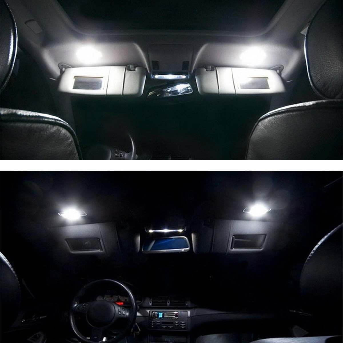 Compatible with VW Volkswagen Golf, New Passat, Tiguan, Touran, Superb, Magotan Vanity Mirror Light