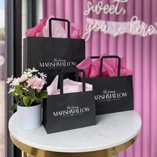 Custom small business shopping packaging bag black bolsas papel kraft paper eco-friendly packaging paper bag