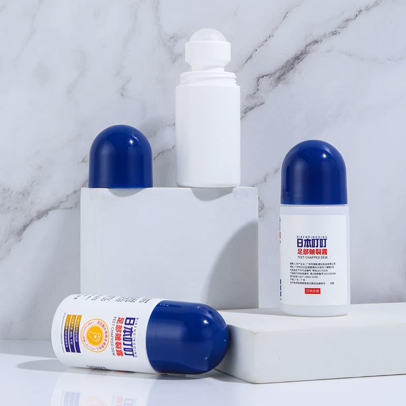 Factory direct sales 50ml roller ball bottle PP portable repackaged roller ball liquid essential oil press essence bottle low price promotion