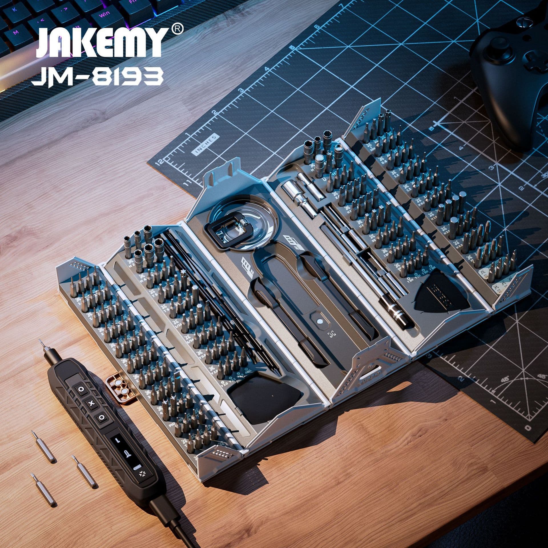JAKEMY JM-8193 Multifunctional Precision Screwdriver Bit Set 180-Piece Household Manual Tool