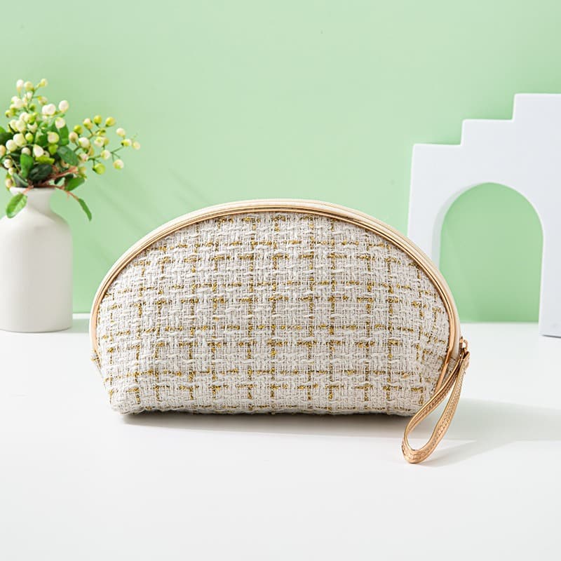 New Internet Celebrity Chanel Style Shell Cosmetic Bag Large Capacity Portable Lipstick Cosmetic Storage Bag Travel Wash Bag
