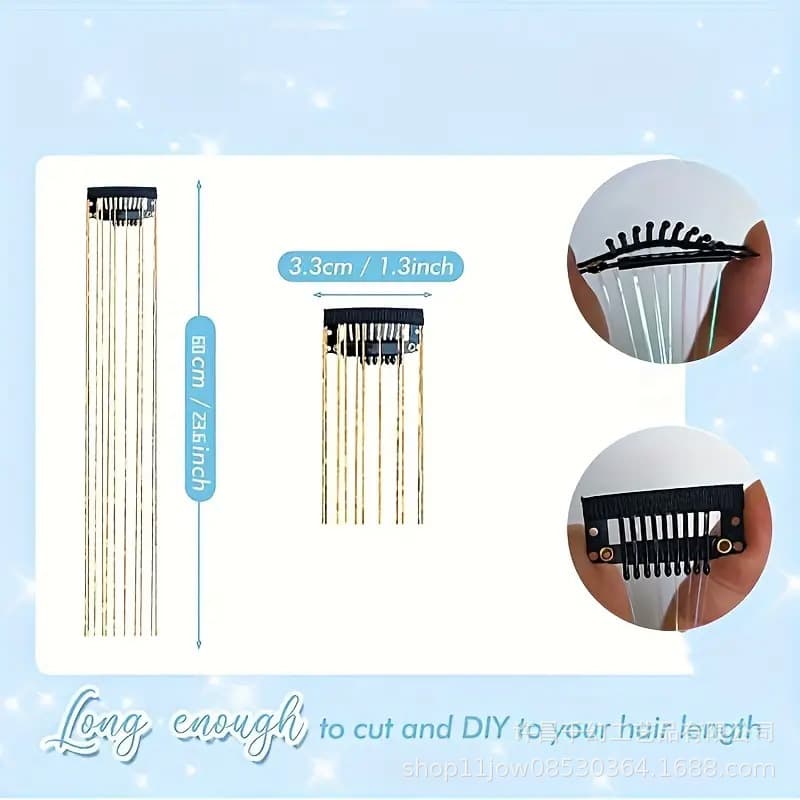 Amazon Hot Pick: 12-Pack Rainbow Tinsel Hair Extension Kit in Gift Box