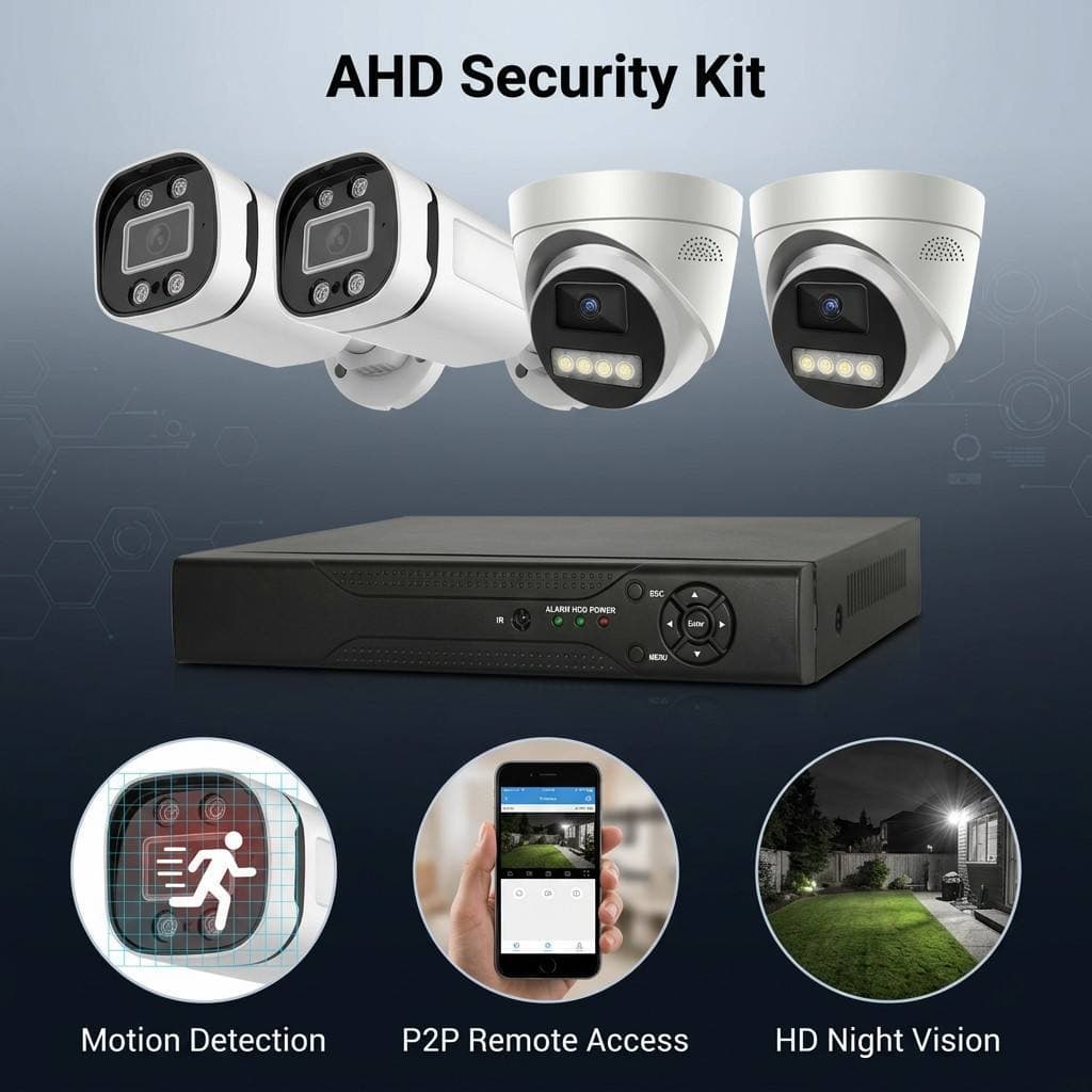 Surveillance kit CCTV camera factory AHD KIT camera 4-way 8-way surveillance camera set