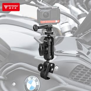 Motorcycle Riding Camera Action Camera Mount Outdoor Riding Panoramic Shooting Aluminum Alloy Clamp Mount
