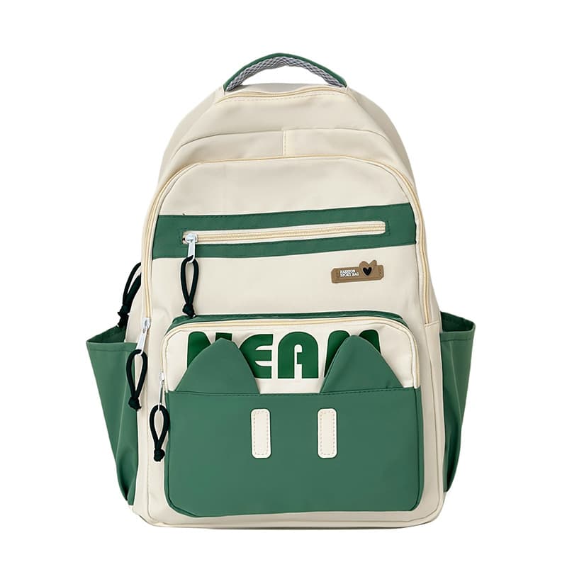 Korean Style Simple Laptop Bag, Japanese Female High School Student Minimalist Ins Backpack, Large Capacity Forest Style Cute Backpack