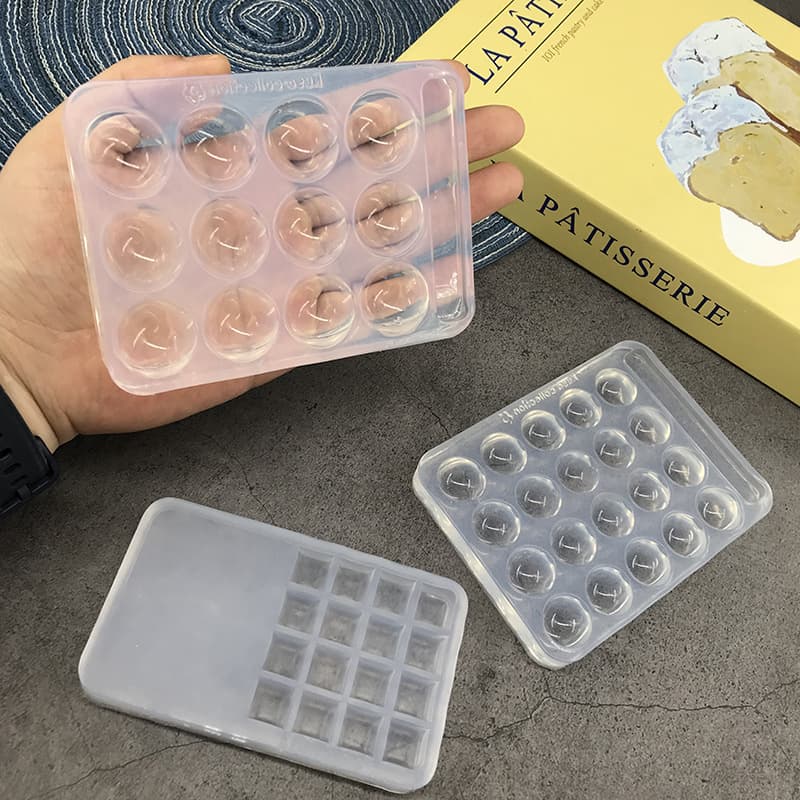 High-Transparency Silicone Nail Art Mixing Palette Mold, Nail Color Palette Painting Tool for Nail Salon