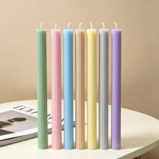 Scented Candle DIY Material, Wedding Banquet Party Decoration Long-Stem Candle, Slim Candle PC Plastic Mold
