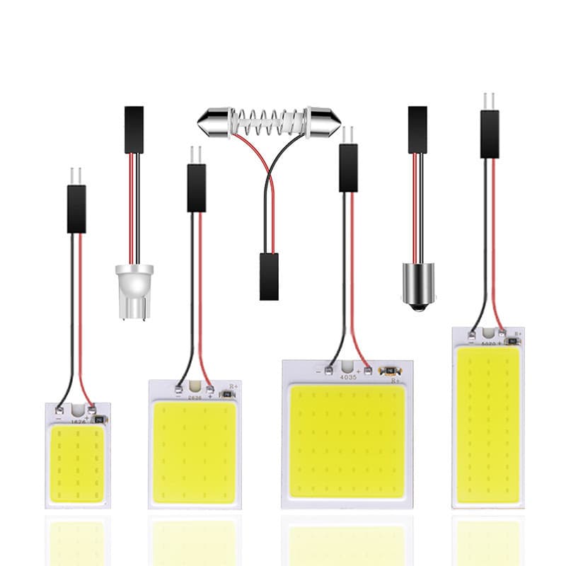 Car LED Reading Light Dome Light COB 18 24 36 48SMD Roof Light Trunk Flat Light Cabin Light