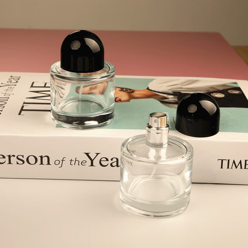 F085A-50ML Spray Perfume Bottle Empty Glass Bottle Liquid Portable Press-Type Small Bottle