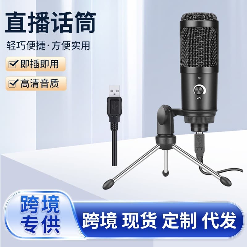 Special Offer Microphone USB Reverb K Song Condenser Mic Recording Home Game Voice Online Class Live Streaming Microphone