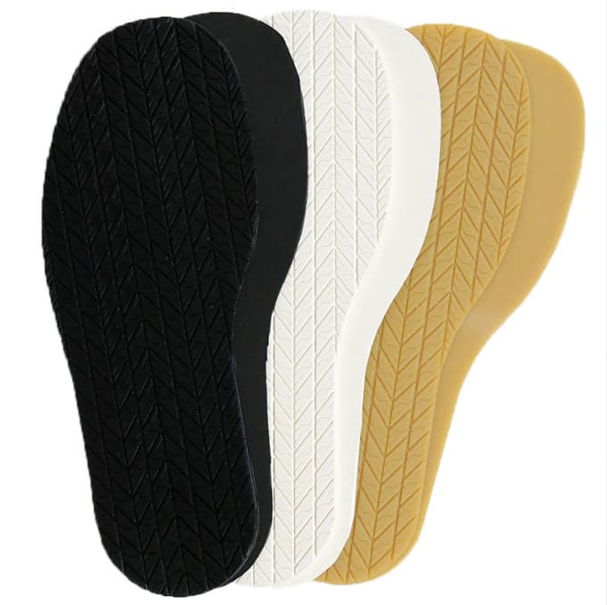 Basketball shoe rubber sole patch, non-slip wear-resistant noise-reducing leather forefoot pad, flat repair sole patch in black, white, and yellow.