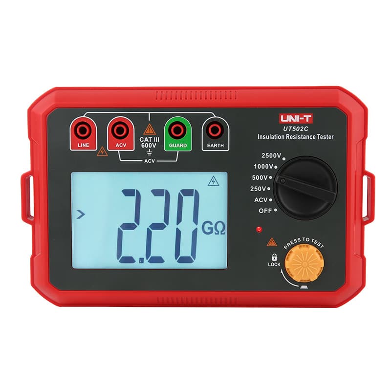 UT502C Excellent Insulation Resistance Tester 2500V Electronic Insulation Meter Leakage Detector Megger
