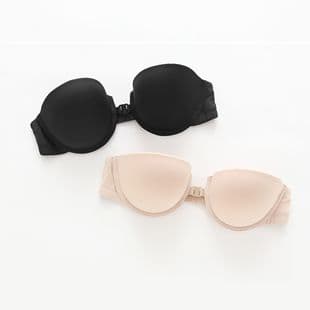 Miracle Front Closure Japanese Strapless Bra Push-Up Front Hook Anti-Sag Seamless Sexy Underwear Front Closure Strapless