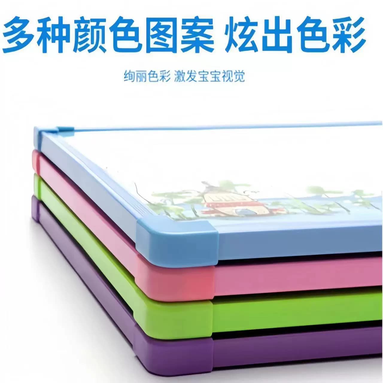 Creative magnetic single-sided whiteboard, erasable metal drawing board for children, student weekly planner, writing board, message board