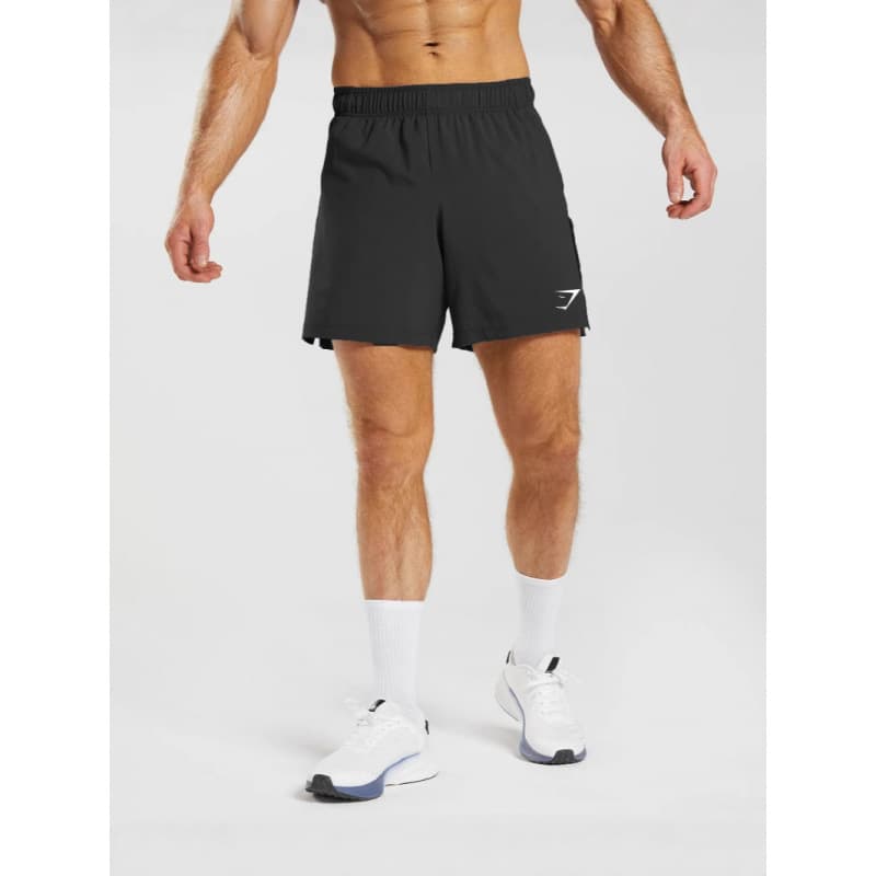 GYMSHARK Men's Shorts Summer Sports Casual Quick-Dry Straight-Leg 5-Inch Athletic Shorts Shark