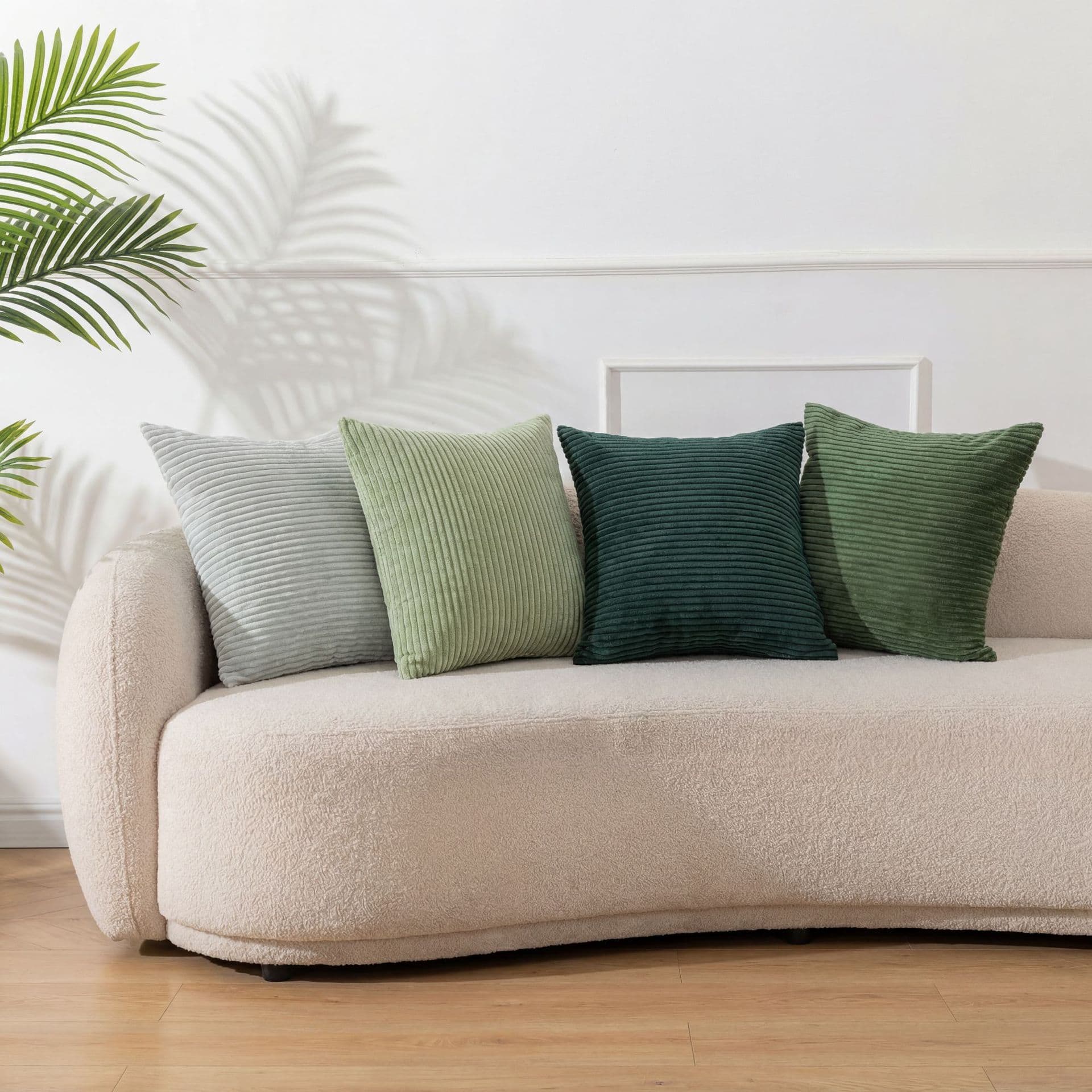 Cross-border Solid Color Corduroy Sofa Cushion Cover, Solid Fabric Home Headboard Backrest Pillow, Drop Shipping