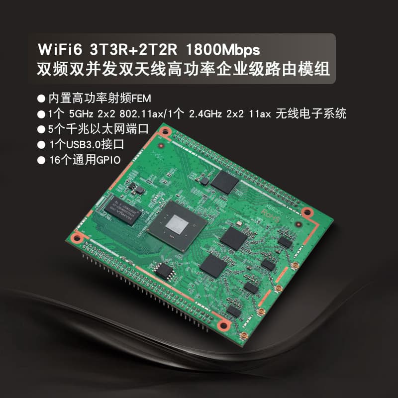 Industrial-grade high-power long-distance transmission routing module enterprise-grade dual-band dual-concurrent dual-antenna high power