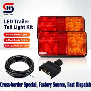 LED Truck Rear Tail Light 12V 24V Trailer Truck Tail Light Truck Brake Light Rear Light