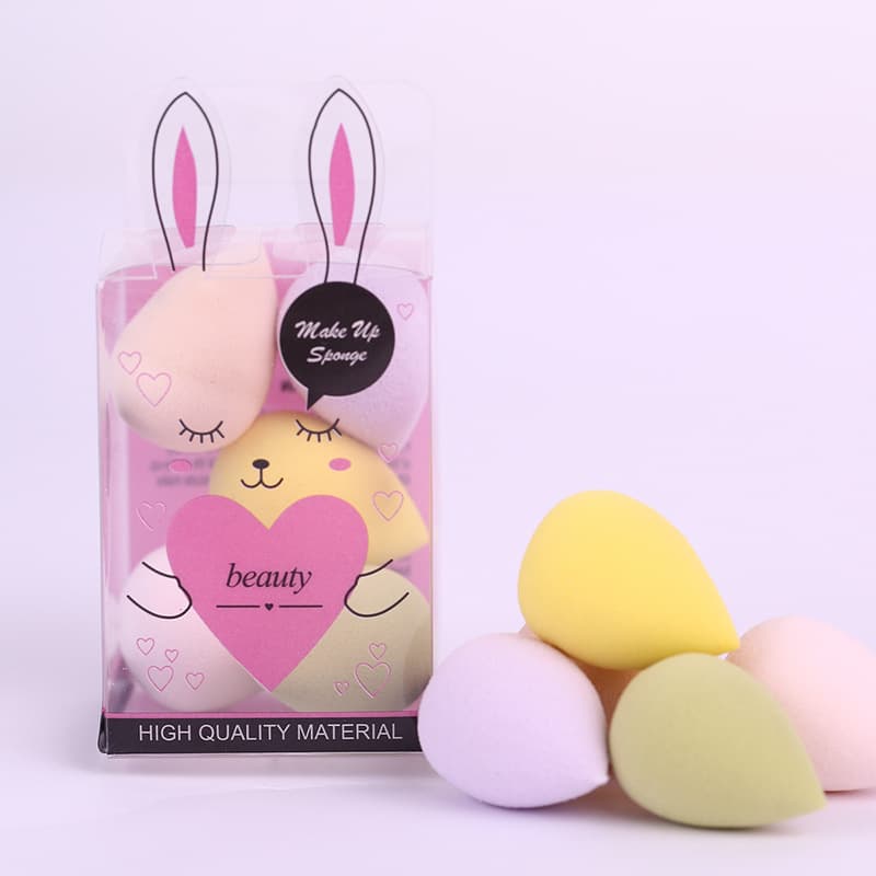 Polyurethane Makeup Sponge Set, Wet and Dry Dual-Use Cosmetic Blender, Ultra-Soft Sponge Egg, Factory Wholesale Custom Setting