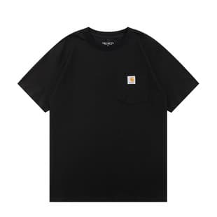 Carhartt K87 Small Logo Solid Work Pocket Short-Sleeve T-Shirt for Men and Women Streetwear Loose Round Neck Couple Tee