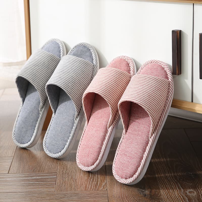 Wholesale Slippers for Women and Men, Indoor Non-slip Household All-season Home Cotton Linen Soft Sole Spring/Summer Linen Slippers