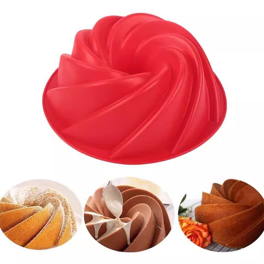 Bang Park Savarin Cake Mold Chiffon Cake Baking Platinum Silicone Mold Oven Non-stick Baking Tools