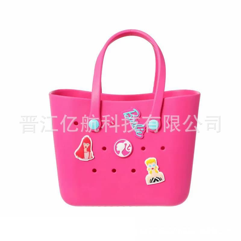 In Stock MINISO Barbie Sunshine Shine Lunch Bag Small Tote Box Bag Cartoon