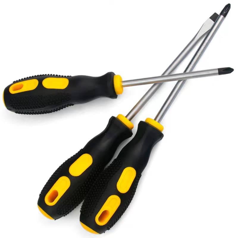 Direct Selling Large Handle Massage Handle Screwdriver Flathead Phillips Screwdriver Wholesale and Retail
