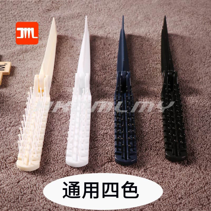 Creative Folding Comb Hair Clip Supplies, Portable Hair Styling Disposable Items, Double-fold Plastic Travel Combs