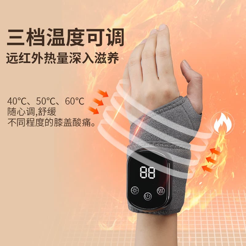 Cross-Best Seller Electric Heating Wrist Guard, Home Hand Massager, Warm Hand Therapy Pain Relief Recovery Device
