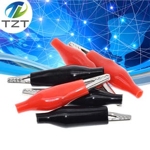 Alligator Clip Test Clip Sheathed Power Clip Wiring Clamp Red Black Small Size High Quality