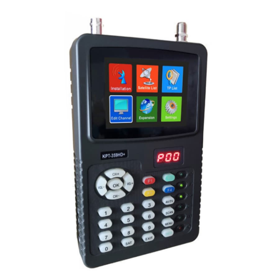 3.5" HD Satellite Finder Meter KPT-359HD+ Supports DVB-S/S2, Can Test Surveillance Images