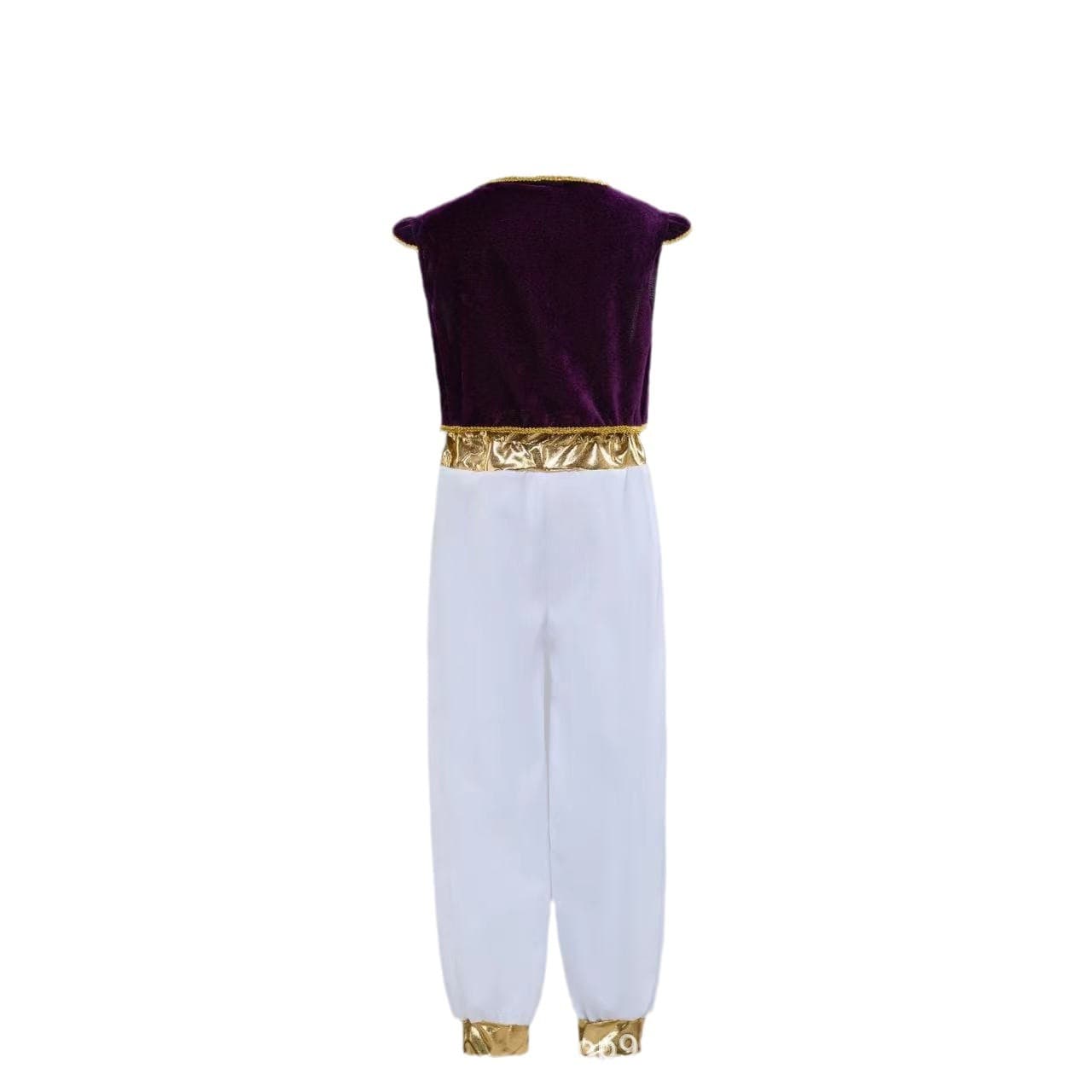 Halloween Movie Aladdin Genie Costume Aladdin Prince Real Version Cosplay Children's Performance Costume