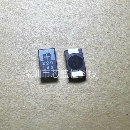 Original 6TPE220MI MIC Solid Polymer Tantalum Capacitor 6.3V 220uF 7343 D-Type Low ESR