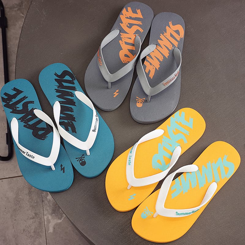2024 Men's Flip-Flops, New Summer Style Indoor and Outdoor Sandals, Non-Slip Beach Shoes, Flip-Flops