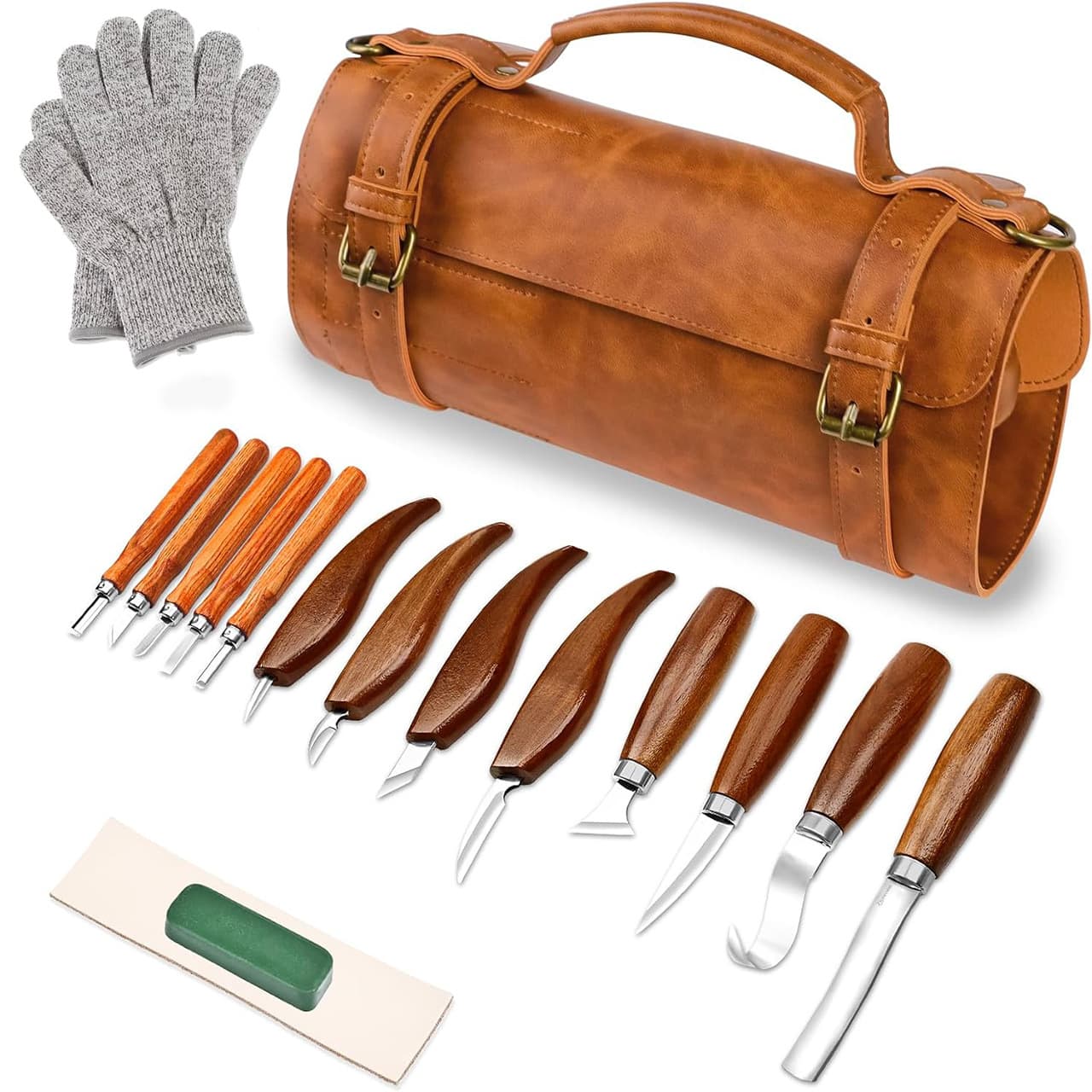 Luxury Carving Knife Set Handmade Woodworking Chisel for Scraping Edging Wood Carving Tools Kit