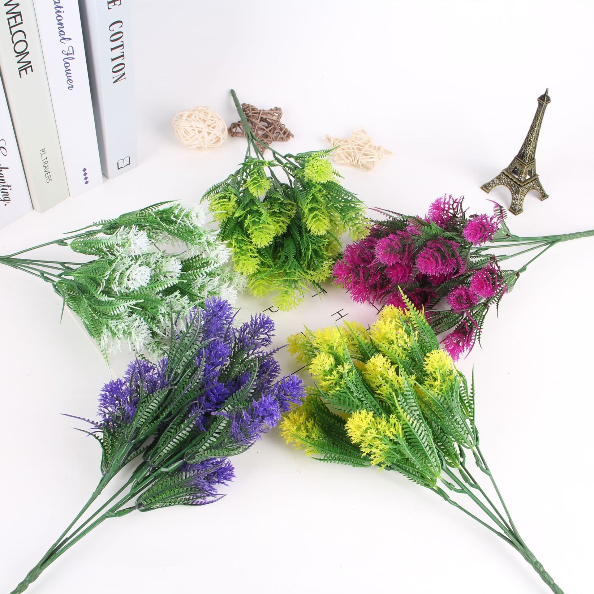 Artificial Eucalyptus Green Aquatic Grass Wedding Decoration Plant Background Wall Fern Grass