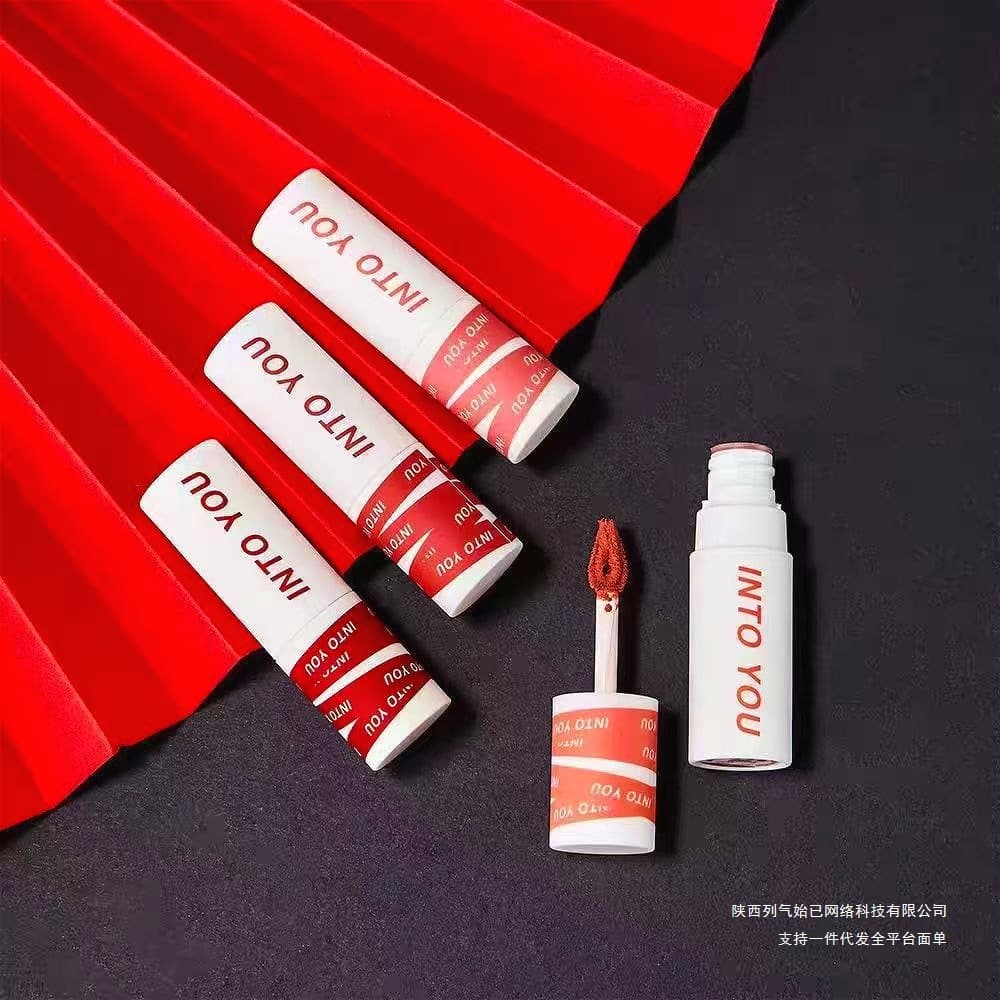 INTOYOU Velvet Matte Lip Glaze Lip Mud - Heartthrob Heroine Matte Velvet Lipstick Lip Gloss Matte Powder Lip Gloss