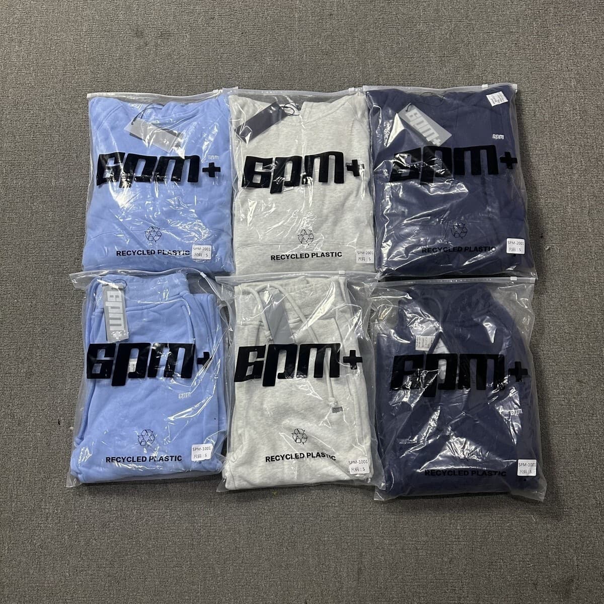 Winter New Hoodie 6PM Chest Logo Embroidered Letter Hooded Sweatshirt European and American Couple Long Pants Set