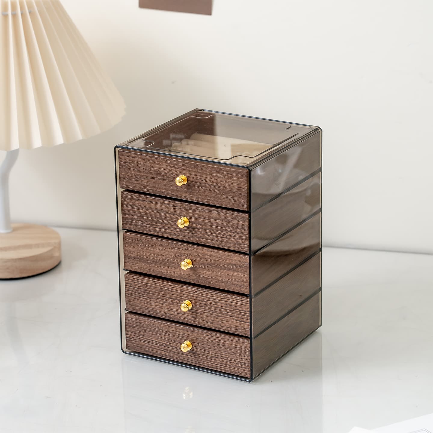 Small jewelry storage box, high-end exquisite bracelet, hand jewelry box, earrings, earrings, necklaces and ring storage box